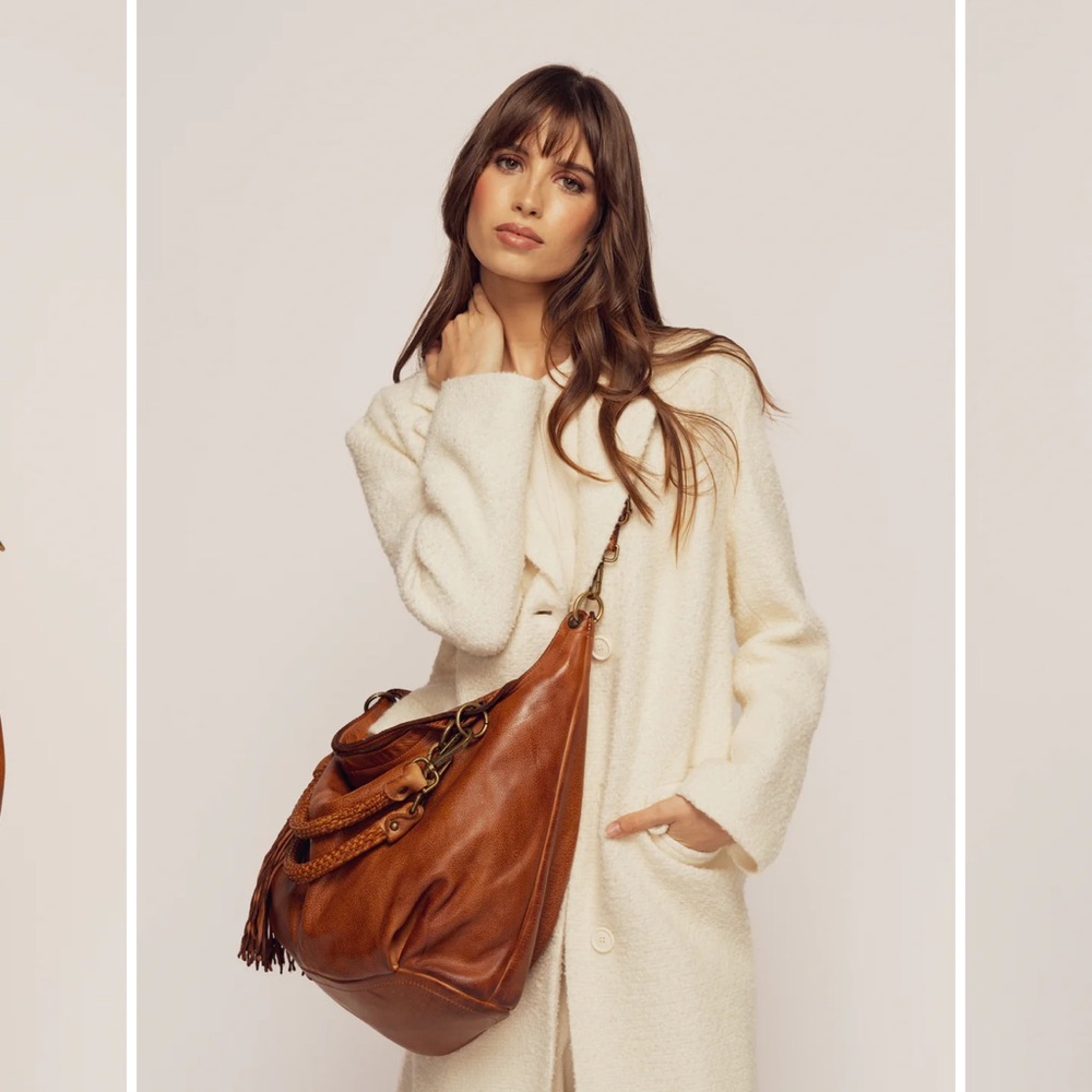 Bayside 84 Calla Lily Cognac Hobo XL